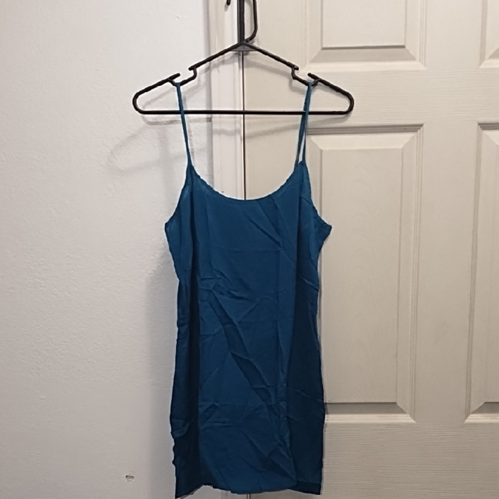 No Label Blue Spaghetti Strap Top